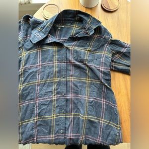 Toad and co button up plaid dress
